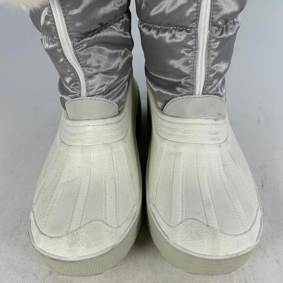 Pajar Women'S Fay II Waterproof Boot US 10 L White Gray Pom Puffer Snow Boots - Picture 12 of 14